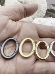 Spring Clasp, 28mm x 21mm Zinc Alloy 5 colors, Easy Open Spring, Gate Clasp, Necklace Building Extender. Charm Holder, DIY BBA  Fast Ship