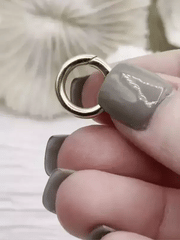 Brass Spring Clasp, Round, Easy Open Spring Gate, Gate Clasp, Necklace Building Extender.Circle Ring, Charm Holder, Gold, FastShip WHOLESALE