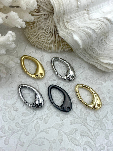 Spring Clasp, 33mmx18mm, Zinc Alloy 5 colors, Easy Open Spring Spring Clasp, 33mmx18mm, Zinc Alloy 5 colors, Easy Open Spring