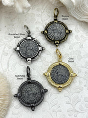 Horse Coin Reproduction, Horse Pendant, 4 Bezel Colors,Horse Coin, Equestrian Pendant, Equestrian Coins, Horse Coins, Horse Charms,Fast Ship