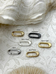 Spring Gate Clasp Brass ,Gate Clasp, Push Clasp, Spring Gate Oval. Spring Clasp, Spring Gate Pendant. Necklace Building Extender Fast Ship