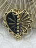Image of Enamel Tuxedo Heart Charms, Half Enamel Heart with Half Gold Heart Shape Pendant Charm Pendant BRASS S, 4 Colors from the menu. Fast Ship Bling by A