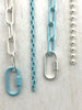Image of Enamel Colorful Oval Carabiner lock clasp. Brass Carabiner Screw Clasp, Carabiner Screw Pendant, Screw Connector Lock. 5 styles Fast Ship