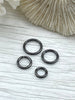Image of Jump Rings Gunmetal, 4mm, 6mm, 8mm, 10mm, or 12mm, PK of 10, Brass Jump Rings, OPEN Ring, Heavy 15 GA (1.8mm) Jump Rings, Fast Ship