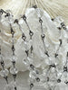 Image of Clear Crystal Rondelle Rosary Beaded Chain, 9mm and 7mm Faceted glass beads,  gunmetal pin 1 Meter (39 ")
