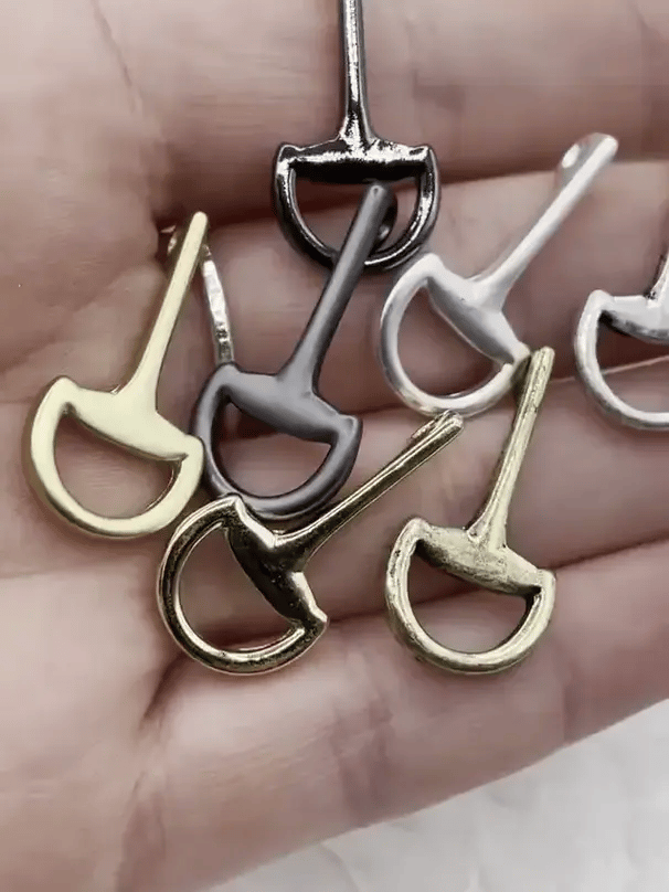 Equestrian Snaffle Bit Pendant High Quality Equestrian Pendant, Zinc Alloy Bit Charm, Equestrian Charm Horse Jewelry, 8 Finishes, Fast Ship.