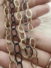 Image of Brass Medium Cable Chain Oval sold by the foot. 12mm x 8mm oval.  Electroplated brass, 5 finishes Fast ship