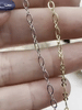 Image of Dainty Delicate Cable Chain Smooth sold by the foot. 5mm x .35mm. Wire .35mm Electroplated Brass, 2 styles available. Fast ship