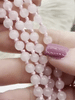Image of Rose Quartz Hand Knotted Necklace, Mala Necklace, Beaded Necklace, Hand Knotted Gemstone Necklace, 36" 6mm Polished finish. Fast Shipping