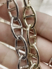 Image of Brass Mariner Chain, Bulky Chain, Chunky Chain 21mm wide x 12mm. gold plated over Brass or Rhodium. HIGH QUALITY.