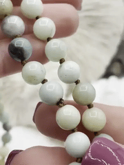 Amazonite Hand Knotted Gemstone Necklace, 36