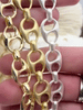 Image of Brass and Zinc Alloy Chunky Mariner Anchor Chain, Puffy Chain, Gold, Matte Gold, or Silver, Jewelry Making Supply