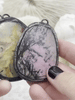Image of Soldered Natural Stone Pendants, Oval Stone Pendants with Gunmetal Soldering, Comes in 6 Different Natural Stone Varieties, Fast Ship.