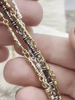 Image of Brass Textured Bar Chain, Textured Chain, Bar Chain, Stick Chain Sold by the foot. Electroplated 4 Finishes Available. Fast ship