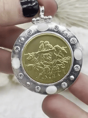 Societe Canine Maine Gold Dog Coin Pendant, French Dog Show Medal, Reproduction Coin Pendant,  Dog Coin, Dog Medal, BBA Original Fast Ship