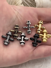 T Shape Bar Connector, Double Hole Connector, Plated Zinc Alloy Finding, T Shape Bar Connector, 7 styles. Fast Ship