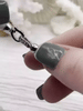 Image of Fold Over Clasp with Tie Bar End Cap and CZ, Double Fold Over Clasp, Cubic Zirconia, Cord End Caps, Plated Brass Clasp, 3 finishes Fast Ship