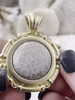 Image of Coral Fossil Pendant with Bezel, Cabochon Natural Stone will come in a variety of patterns, 3 bezel colors, Natural Fossil Stone, Fast Ship.