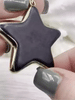 Image of Gold Soldered Star Shaped Howlite Stone Pendants and charms. 3 colors, white, black, or turquoise, 3 sizes, Gold Bale . Fast Shipping