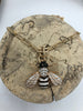 Image of Bee Charm/Pendant, Enamel Rhinestone Pendant, Gold 32mm Pendants, Insect Pendants,Bug Pendants, 2 Styles Red/Black or Black/White Fast Ship