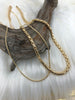 Image of Brass Snake chain, Cobra, Boa Chain. Finished ends, Gold chain, High Quality Brass 4.5mm or 1.7mm , Gold, Matte Gold, or Rhodium Fast Ship