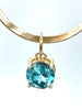 Image of Round Solitaire CZ & Crystal Pendant Cubic Zirconia Pendant 10mm 15 colors Fast Shipping
