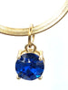 Image of Round Solitaire CZ & Crystal Pendant Cubic Zirconia Pendant 10mm 15 colors Fast Shipping