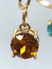 Image of Round Solitaire CZ & Crystal Pendant Cubic Zirconia Pendant 10mm 15 colors Fast Shipping