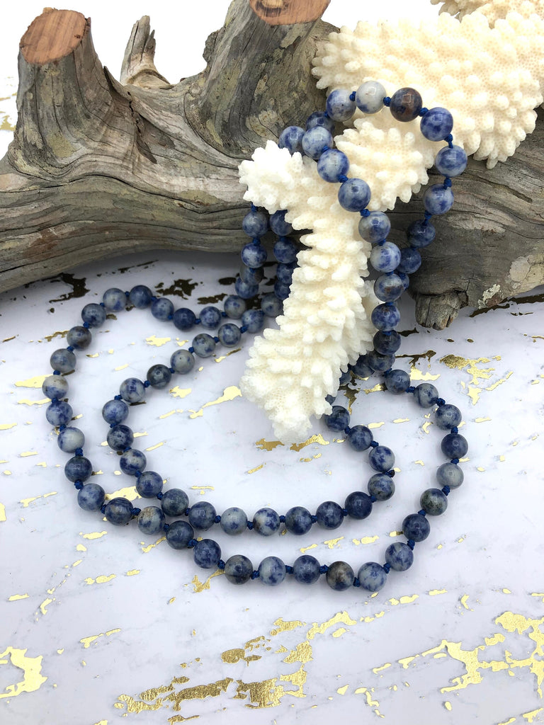 Sodalite discount bead necklace