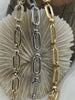 Image of Mixed Link Cable Chain, by the foot. Lg Link 16mm x 7.5mm Sm Ring 5.25mm Electroplated Base Metal, Open Links, Six Finishes, Fast ship