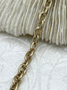 Image of Small Cable Chain Smooth Oval sold by the foot. 3.5mm x 5mm. Wire 1mm. Electroplated base metal, 6 finishes available. Fast ship