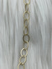 Image of Brass Medium Cable Chain Oval sold by the foot. 12mm x 8mm oval. Electroplated brass, 3 finishes Fast ship