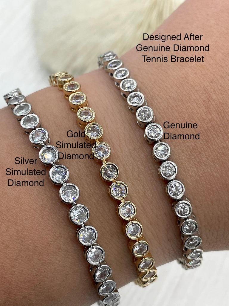 Elegant Confetti Women's 18K White Gold Plated CZ Simulated Diamond Cluster  Statement Bracelet ECJ4001BO 847864198760 - Ladies Jewelry, Juliet -  Jomashop