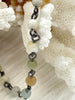 Image of AMAZONITE GEMSTONE 1 meter (39") Rosary Chain, Beaded Chain, Bronze, Gold, Silver, Gun Metal. 4mm round gemstone beads, Fast ship