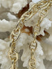 Image of Brass Mariner Chain,Anchor Chain, Chunky Chain 12 x 8mm or 8 x 6mm. Gold Plated, Rhodium or Worn Gold. Fast Ship