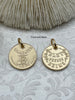 Image of Champagne Coin Pendant, Bley Frères, Champagne Token Reproduction 28mm, French Coin Pendant, Champagne Medallion 5 Finishes. Fast Ship
