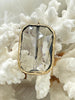Image of Crystal Gold Soldered Pendants and charms. Rectangle, Teardrop, Heart, Rectangular connector , 4 Styles to choose from. Fast Shipping