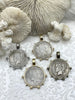 Image of Reproduction Coin Pendant, Liberty Peace Dollar Coin Pendant, Coin Bezel, Vintage Coin Pendant, Silver Coin, 3 bezel colors. Fast Ship