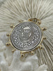 Image of French Coin Pendant, French Union Horticole De Dison, Replica Coin with Bezel, French Medal, French Medallion Art Deco Coin, Fast Ship