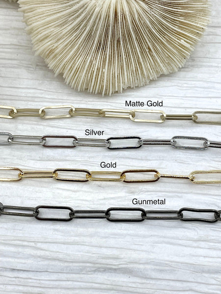 Paperclip Chain Brass High Quality 3 colors - Fast Ship - Bling by A ...