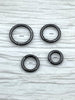 Image of Jump Rings Matte Gunmetal, 4mm, 6mm, 8mm, 10mm, or 12mm, PK of 10, Brass Jump Rings, OPEN Ring, Heavy 15 GA (1.8mm) Jump Rings, Fast Ship