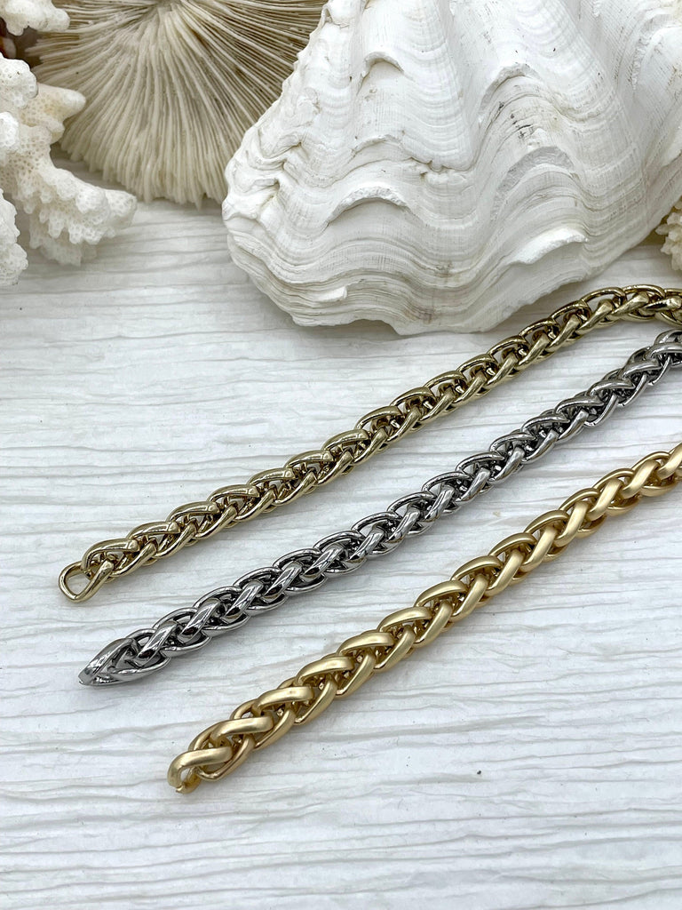 Wheat Chain Rope Chain 8mm Braided Wheat Chain Chunky Rope Chain Bling By A