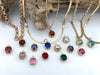 Image of Round Solitaire CZ & Crystal Pendant Cubic Zirconia Pendant 10mm 15 colors Fast Shipping