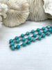 Image of Turquoise Howlite Rosary Chain, Bronze wire links, 6mm or 8mm round stone beaded chain 1 Meter (39 inches) Fast Ship