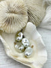 Image of Baroque Glass Pearl Replica Pendant, Glass Pearl Replica, Baroque Shape Pearl Pendant, Large Baroque Hand Wire wrapped, 5 colors, Fast Ship
