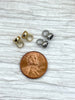 Image of Brass Tie Bar End Cap Connectors 6mm, End Cap With Tie Bars, DIY End Cap Clasps,Brass Clasp, Finding/connector, 5 colors Sold as a pair