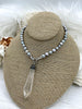 Image of Clear Crystal Pendants and charms with Clear and Gunmetal Cubic Zirconia. 4 Styles of Charms and Pendants, Clear Crystal. Fast Shipping