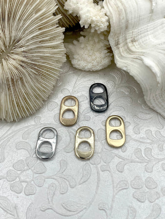 Soda Tab Charm, Soda Tab Pendant, 5 Finishes Available. Fast Ship