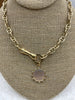 Image of Brass Hand/Fist Snap Clasp, Figa Clasp, Snap Circle, Round Snap Ring, 6 Finishes, Necklace Building Extender,Charm Holder,FastShip WHOLESALE