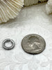 Image of Brass Micro Pave Jump Ring Finding, Circle with CZ, Open Jump Ring, Necklace Building Extender, Charm Holder, 12mm CZ Jump Ring Fast Ship
